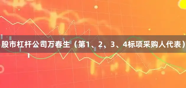 股市杠杆公司万春生（第1、2、3、4标项采购人代表）