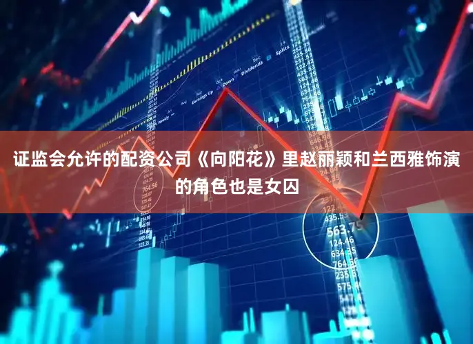 证监会允许的配资公司《向阳花》里赵丽颖和兰西雅饰演的角色也是女囚